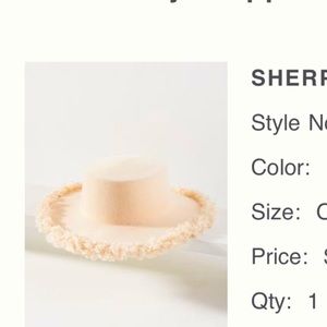 NWT Anthropologie Sherpa hat! Amazing cream neutral accessory